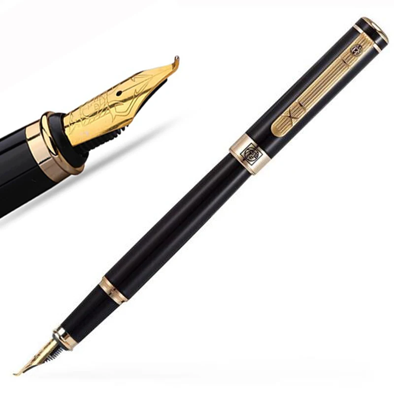 

Picasso 902 Gentleman Series Calligraphy Bent Nib Classic Fountain Pen Original Box Optional Black With Golden & Silver Trim