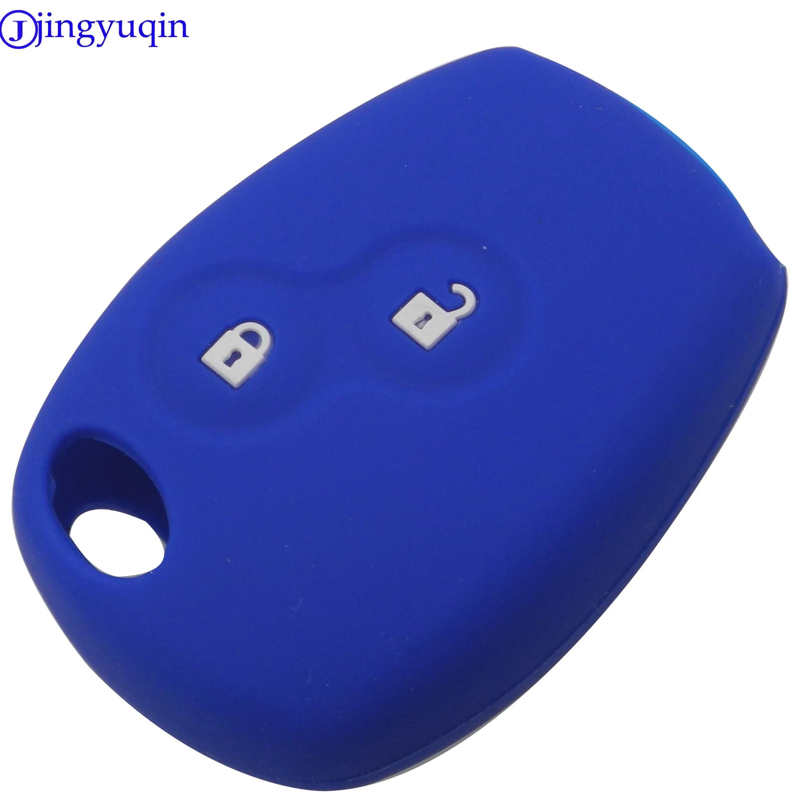 Jingyuqin-Funda de goma de silicona para llave de coche, 2 botones, mando a distancia, para Renault, Kangoo, DACIA, Scenic, Megane, Sandero, Captur,