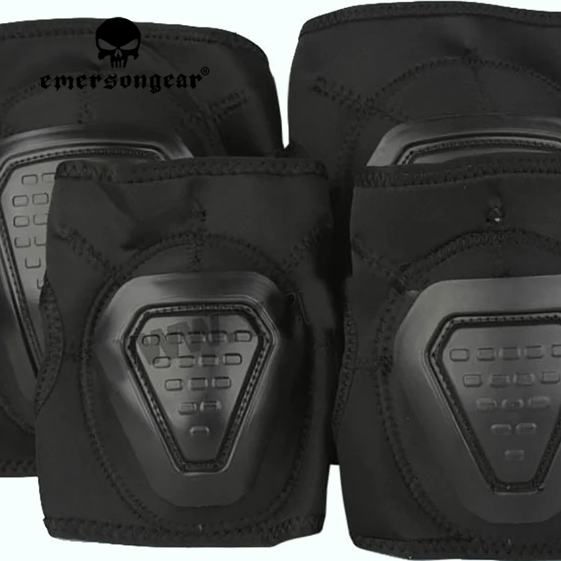 Emersongear Tactical DNI Neoprene Elbow Knee Pad Set Soft Protective Gear Battle Combat Hunting Training Outdoor Hiking Cycling