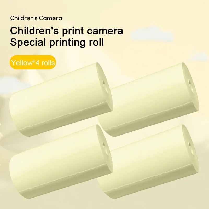 Thermal Printing Photo Paper for Children's Camera Instant Camera 4 Rolls Photo Printing Paper Replacement Paper for Kids Camera
