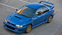 グラスファイバー製ボディキット,フリンジ付き,22ポンドスタイル,1998-2001サブルーフラーザ用,sti gc8,22 b-tist