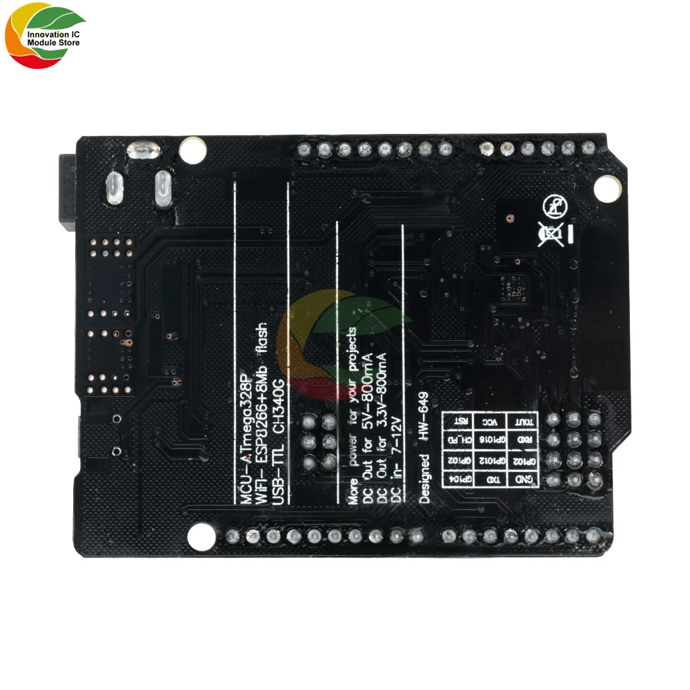 ESP8266 Wireless WiFi ATmega328P ESP8266 32Mb Memory USB-TTL CH340G Motherboard Micro USB Interface for Arduino Expansion Module