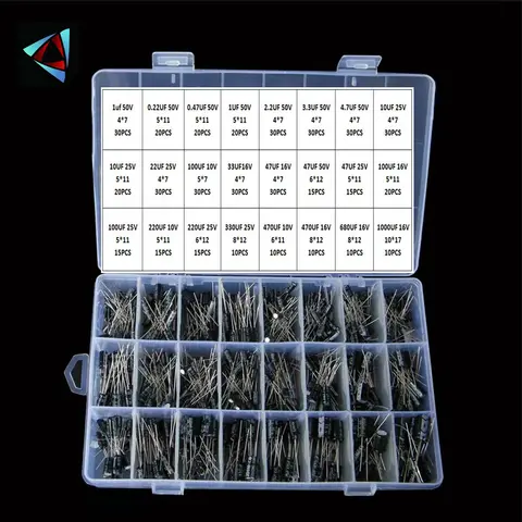 Electrolytic Capacitor Kit 0.1UF to 1000UF yf