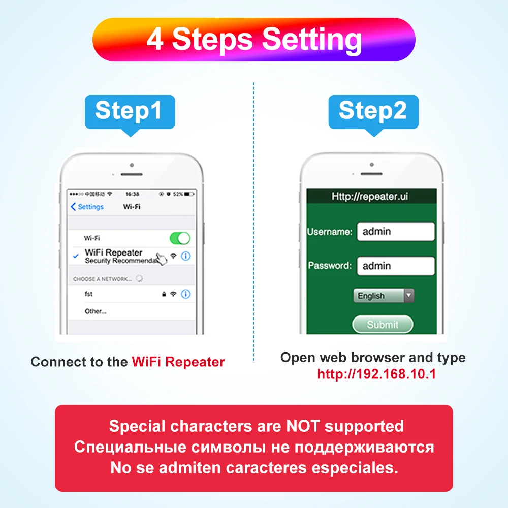 Kebidumei Wps Router 300Mbps Wireless Wifi Repeater Wifi Router Wifi Signaal Boosters Netwerk Versterker Repeater Extender Wifi Ap