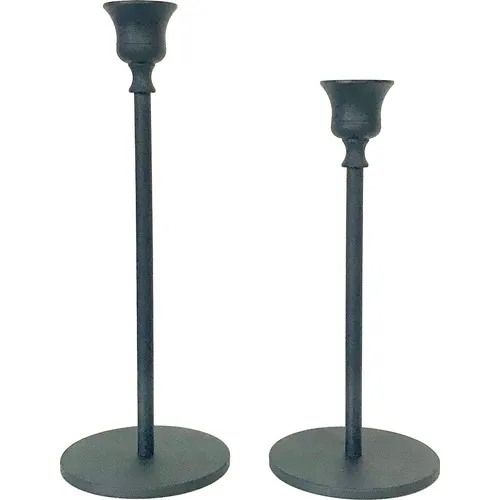 Mumsema Gift Decorative 2gang Black Candlestick & Candle holder