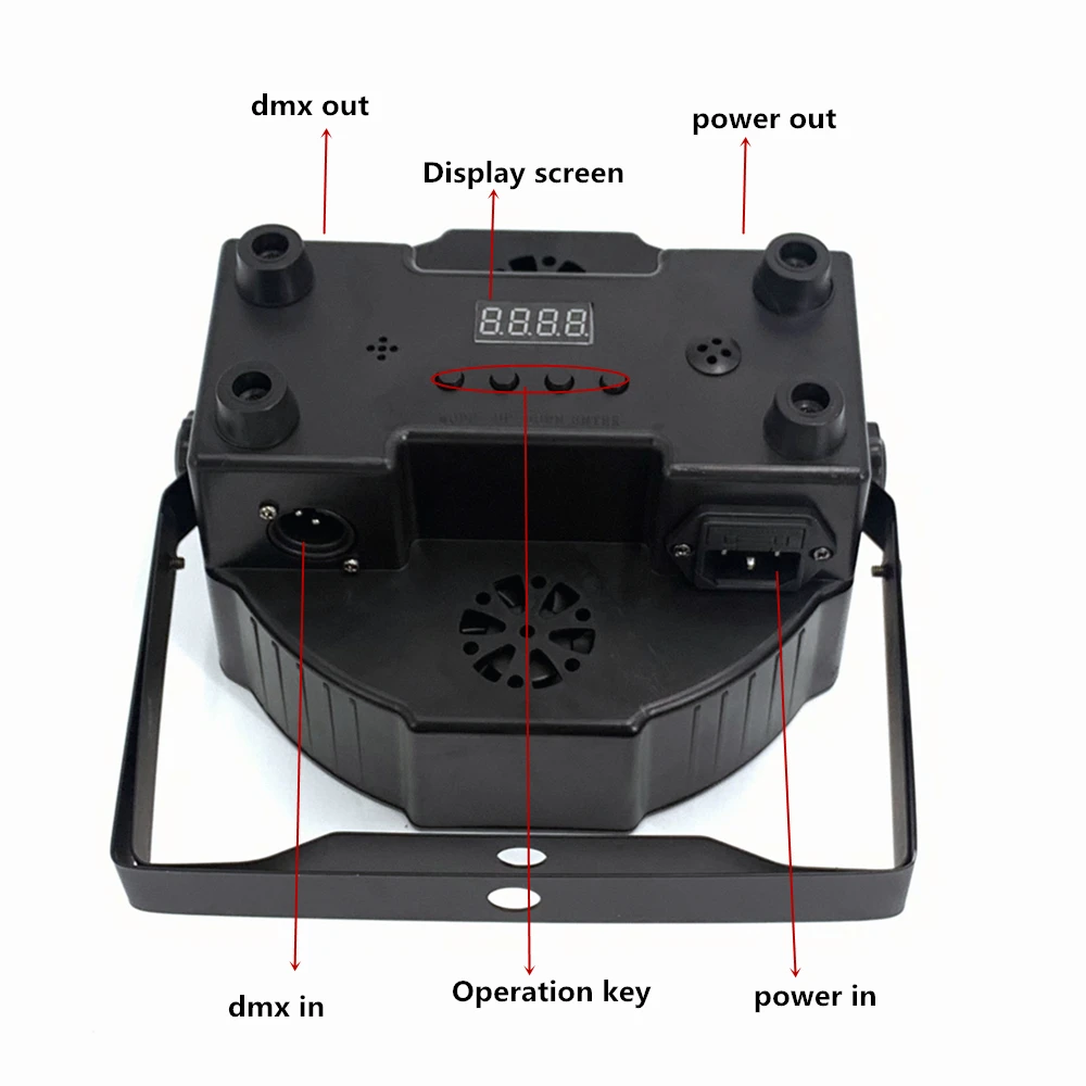 Wireless Remote Control LED The brightest 8 dmx Channels Led Flat Par 7x12W RGBW 4IN1 Fast Shipping