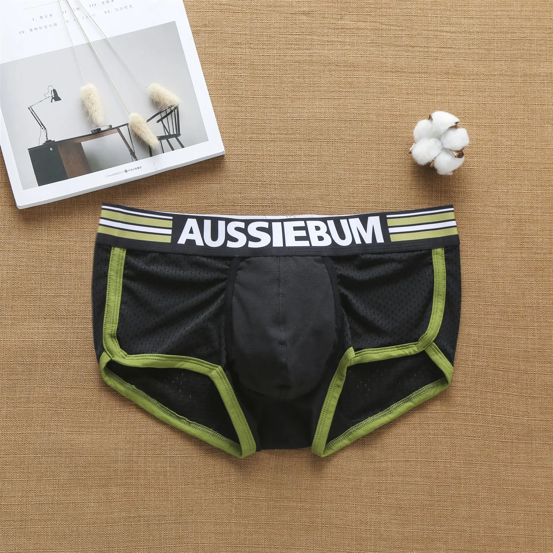 Dropshipping Men Underwear Male Underpants Bikini Pant Low Rise Men Underwear Comfortable Breathable Briefs (3 Colors Optional)