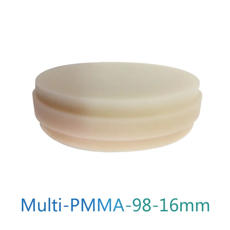 

Multilayer PMMA Blocks 98*16mm C1/C2/C3/C4/D2/D3/D4 Clear Shades Pma-Temp PMMA Disc CAD/CAM Multilayer PMMA Disk