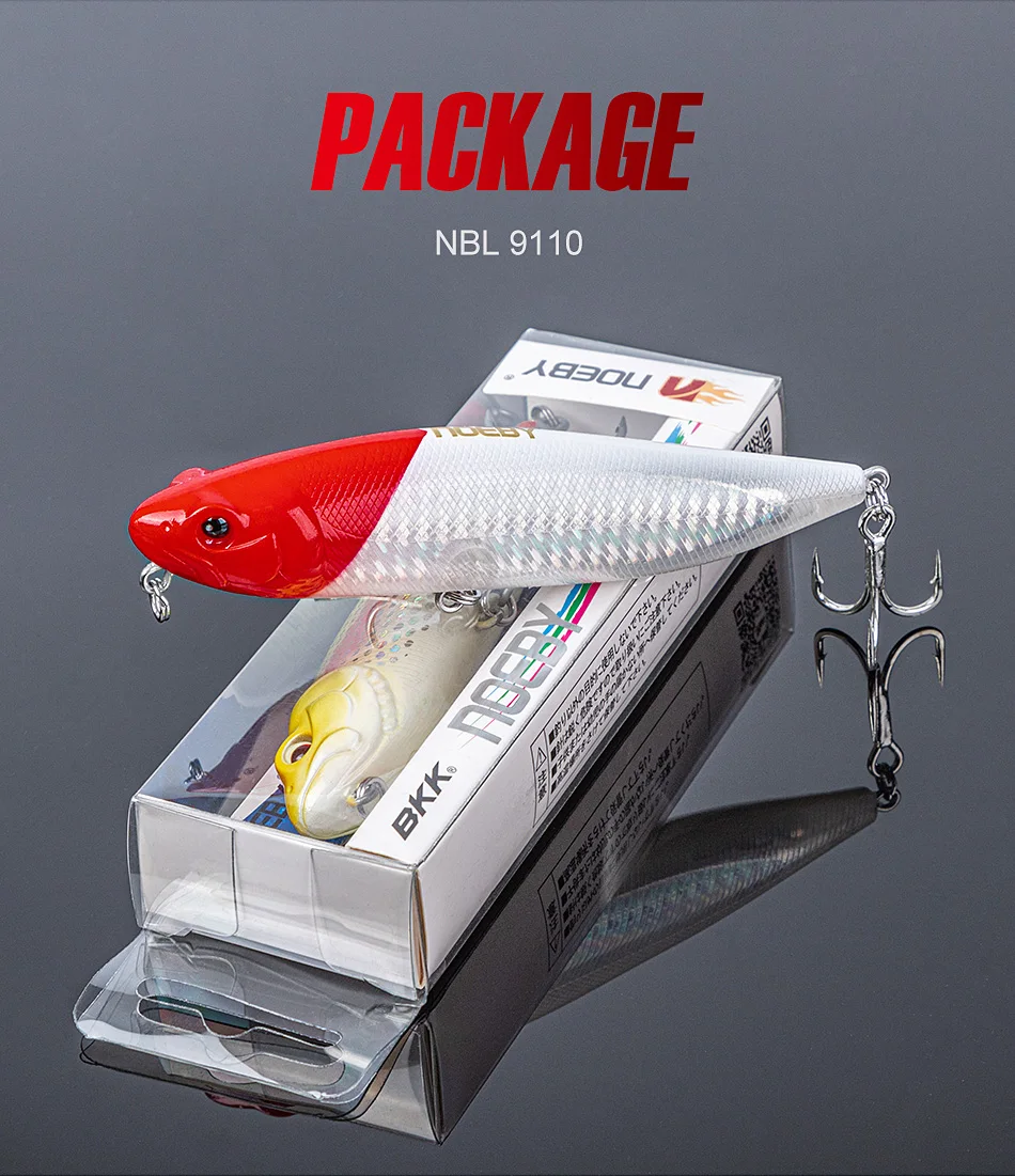 Noeby 115F 25,5g Topwater Bleistift Hund Walker Angeln Lockt Künstliche Harten Köder Für Hecht Meer Bass Salzwasser Angeln lockt – Detail 15
