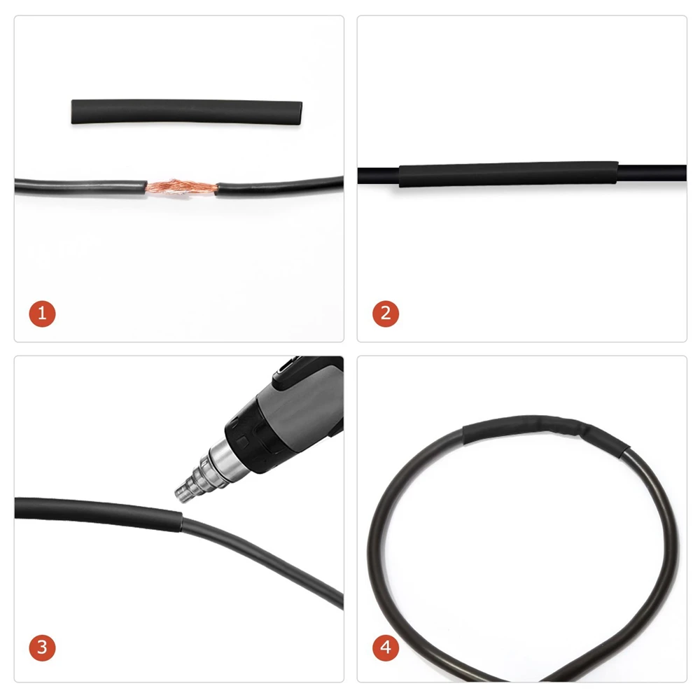 Funda de aislamiento termorretráctil para coche, kit de tubo retráctil para Cable eléctrico, 560 piezas
