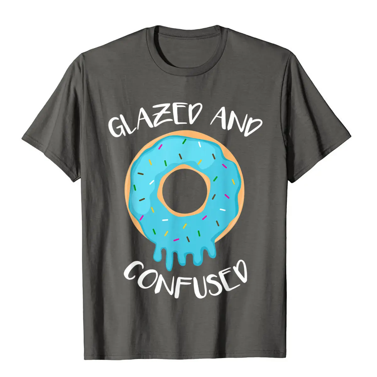 Funny Donut Shirt Glazed And Confused Womens Tee Mens Cheap Print Tops Tees Cotton T Shirts 3D Printed