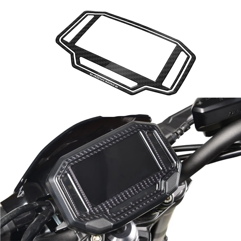 Motorcycle Real Carbon Fiber Instrument Frame For Kawasaki Z800 Z1000 Z650 Z1000SX ZH2 NINJA 1000 650  Protective Sticker Cover