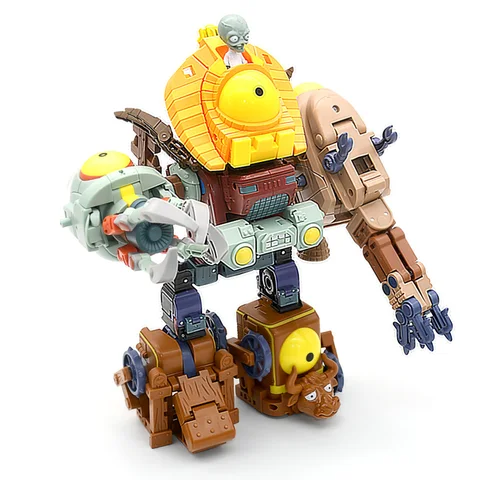 BOSS Robot Doll PVZ Zombies 5 в 1 - ПВХ фигурки для коллекционеров — внешний вид товара