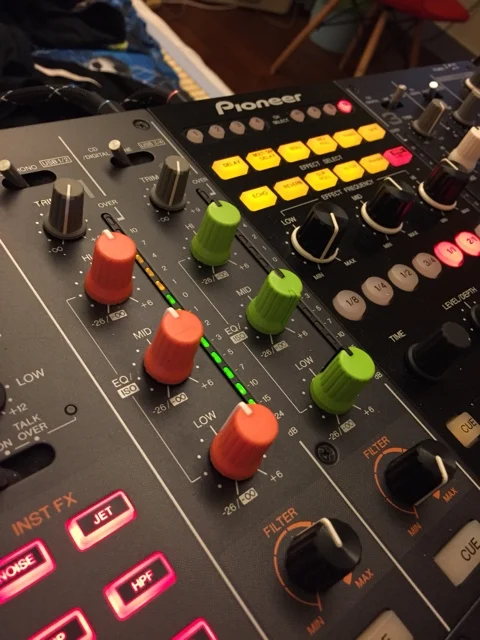 500pcs/lot blue Color OEM Rotary Control Knob For Pioneer XDJ-RX R1 RZ AERO DJM-T1 S9 DIY DJ