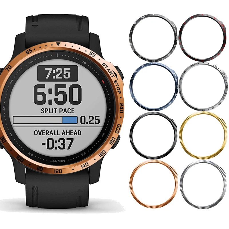 Anello con cornice in metallo con cornice per anello per Garmin Fenix 6S 6S Pro sapphire Smart Watch anello di protezione antigraffio in acciaio inossidabile
