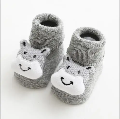 0-3 jahr Winter dick terry kinder socken warme baby rohr socken nette puppe baby junge mädchen nicht-slip boden socken