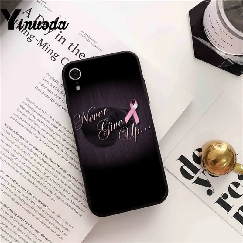 Girl Breast Cancer pink Ribbon Phone Case cover for iphone 13 X 6 6S Plus coque for iphone 13 XS MAX SE 12 Pro Promax