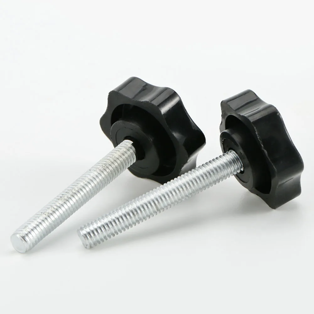 1/2/5/10 шт. M4 M5 M6 черная слива бакелитовый винт с накатанной головкой ручка болт звезда Ручка затянуть винт с накатанной головкой