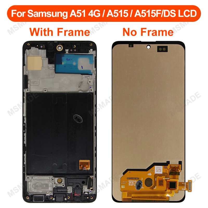 AMOLED For Samsung Galaxy A51 4G LCD SM-A515F/DST SM-A515F/DSM Display Touch Screen Replace For Samsung A51 5G LCD SM-A516B/DS