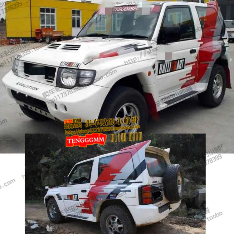 Car stickers FOR Mitsubishi Pajero EVO V55 body exterior decoration personality off-road racing stickers