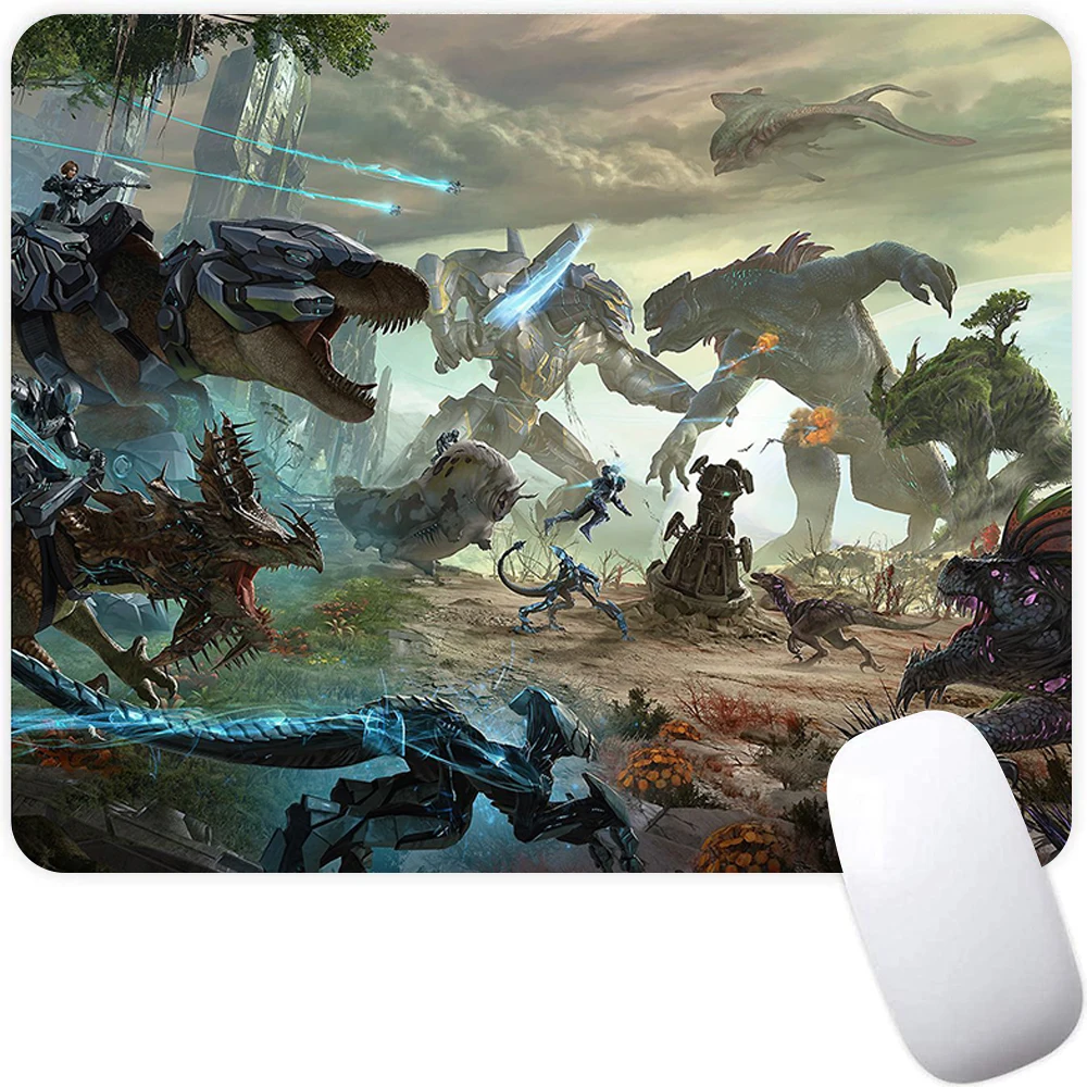 لوحة ماوس ألعاب صغيرة، لوحة ماوس كمبيوتر، حصيرة ماوس ألعاب الكمبيوتر المحمول، لوحة ماوس Ark Survival Evolved Mouse Carpet، حصيرة لوحة المفاتيح، وسادة مكتب #4