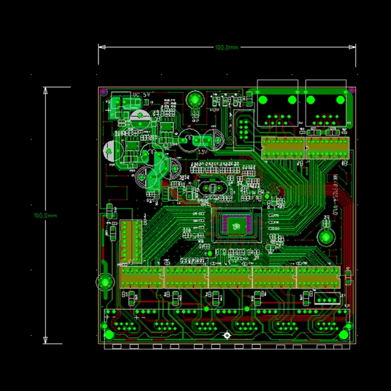 Industriële Ethernet Switch Module 5 Poorten Unmanaged10/100/1000Mbps Pcba Board Oem Auto-Sensing Poorten Pcba board Oem Moederbord