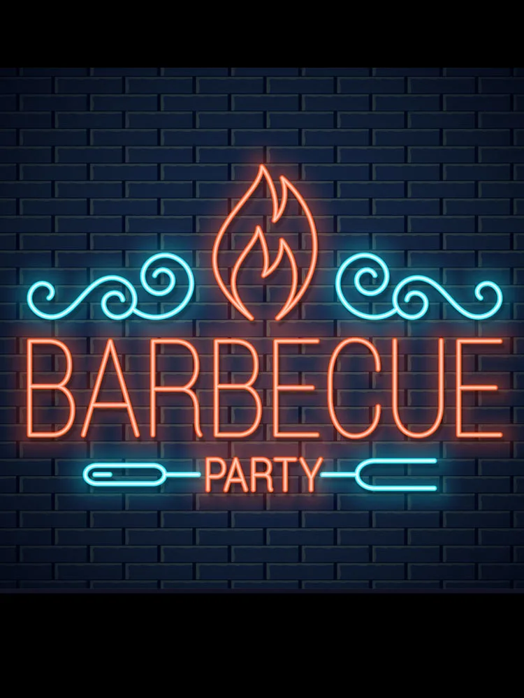 

Neon Sign For anime neon bulbs Sign Barbecue party BBQ Club display light advertise flame LOGO Impact Room Decor Attract light