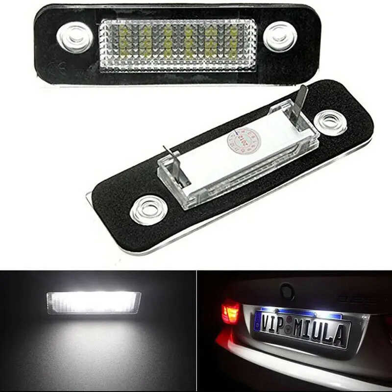 Led Car License Plate Light For Ford Fiesta Mk6 ST Zetec SS S Ice White Mondeo Mk2 Light Number Plate Lamp Direct Replacement