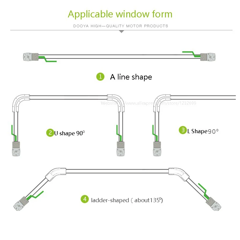 Smart Electric Curtain Track Customizable Super silence карниз for  curtain motor tuya wifi  zigbee Motor curtain rail cornice