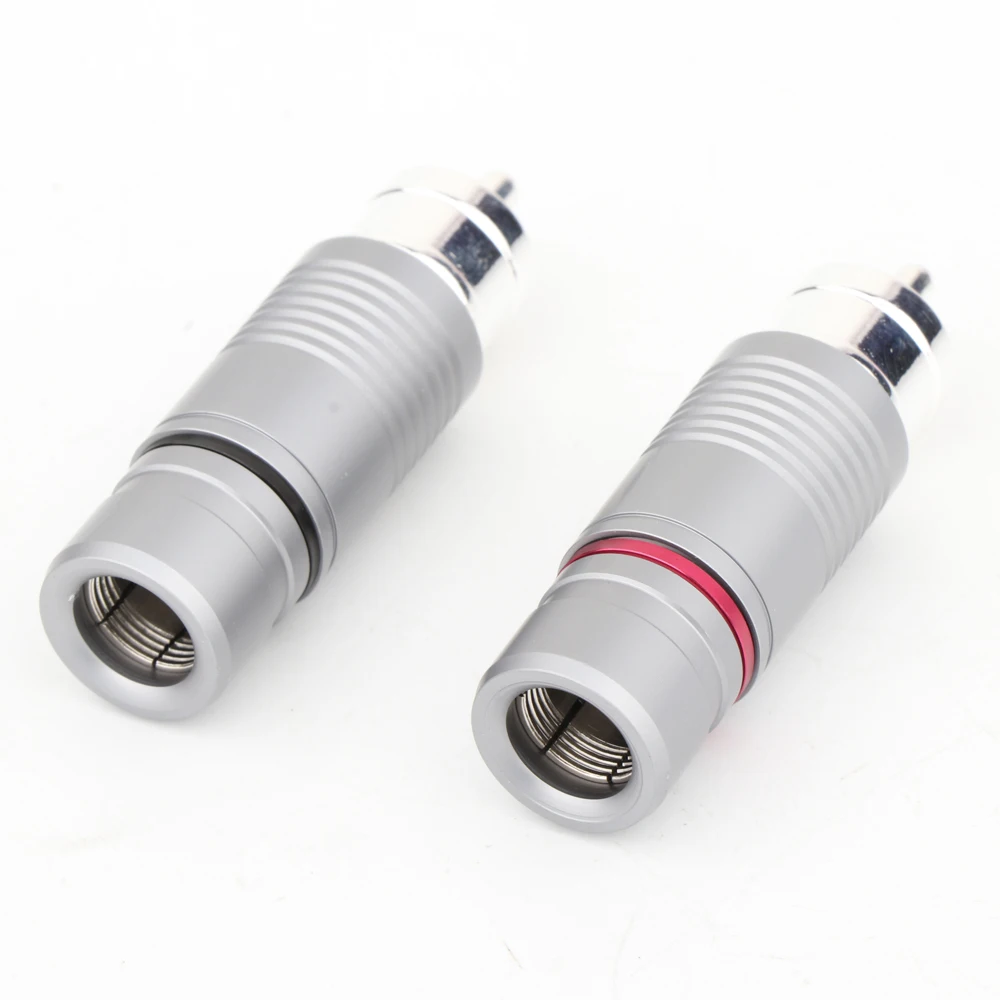 Silver Shadow Audio-RCA-Stecker mit versilbertem Stecker für Audio-Verbindungskabel – Detail 8