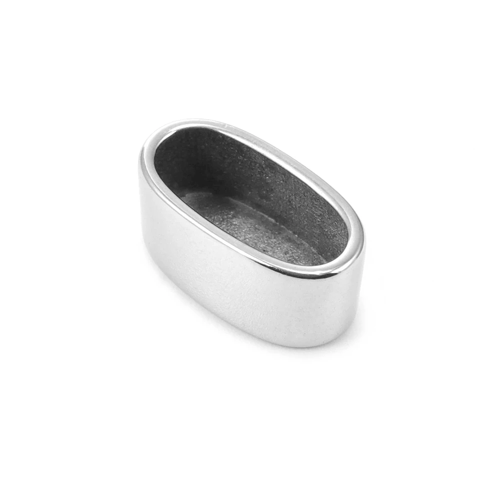 Stainless Steel End Beads Fit 13x6mm Leather Cord Bracelet Making End Cap Accessories DIY Components Jewelry Findings