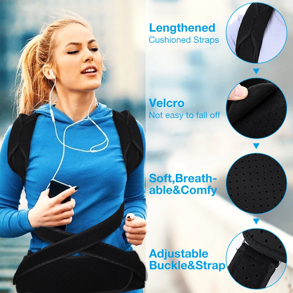 Students Kids Adults Bad Posture Corrector Support Hunching Shoulder Back Spinal Brace Auxiliary Correcting Fracture Belt