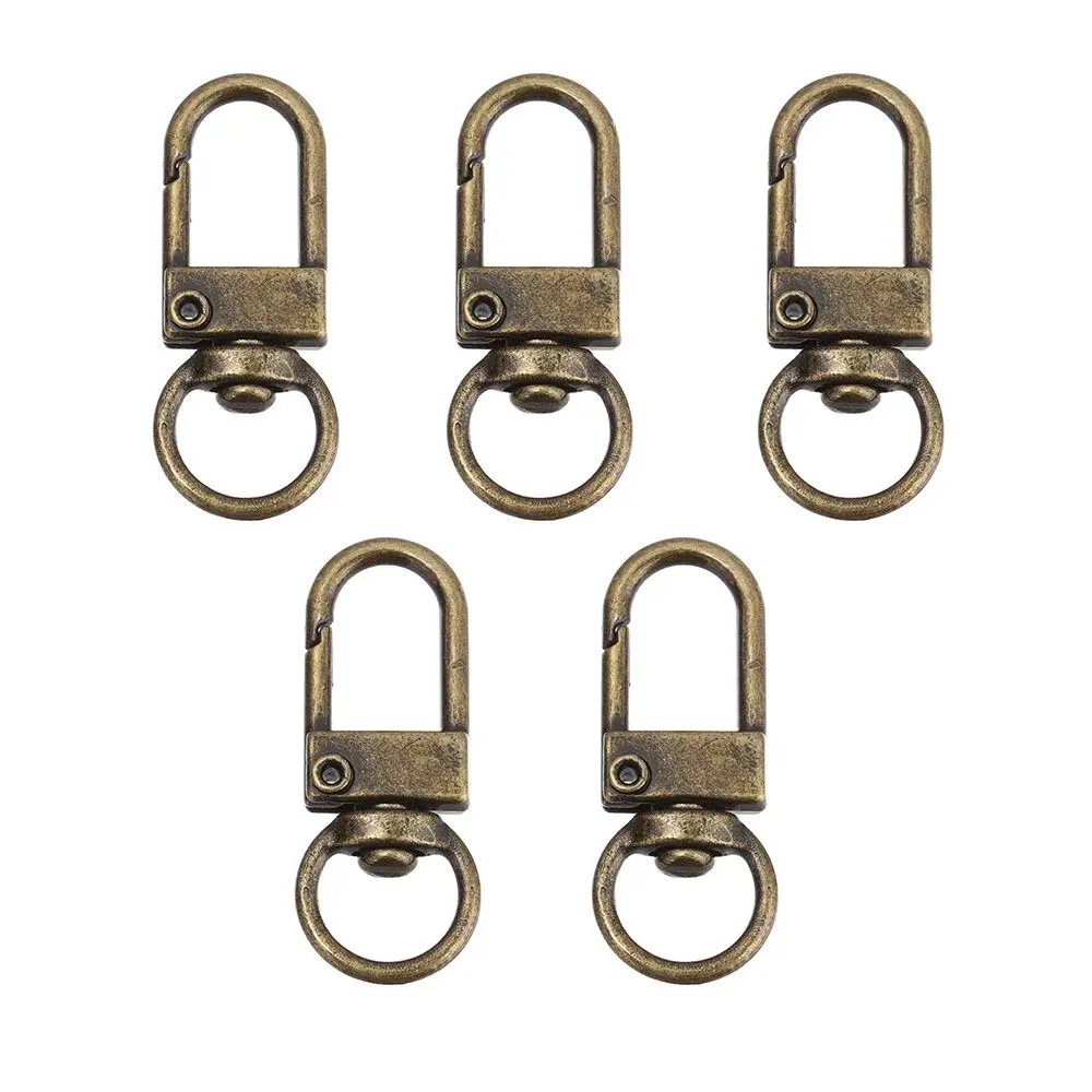 5Pcs DIY Hardware Accessories Rotating Bag Strap Buckle Zinc Alloy Collar Carabiner Snap Lobster Clasp KeyChain Universal Buckle