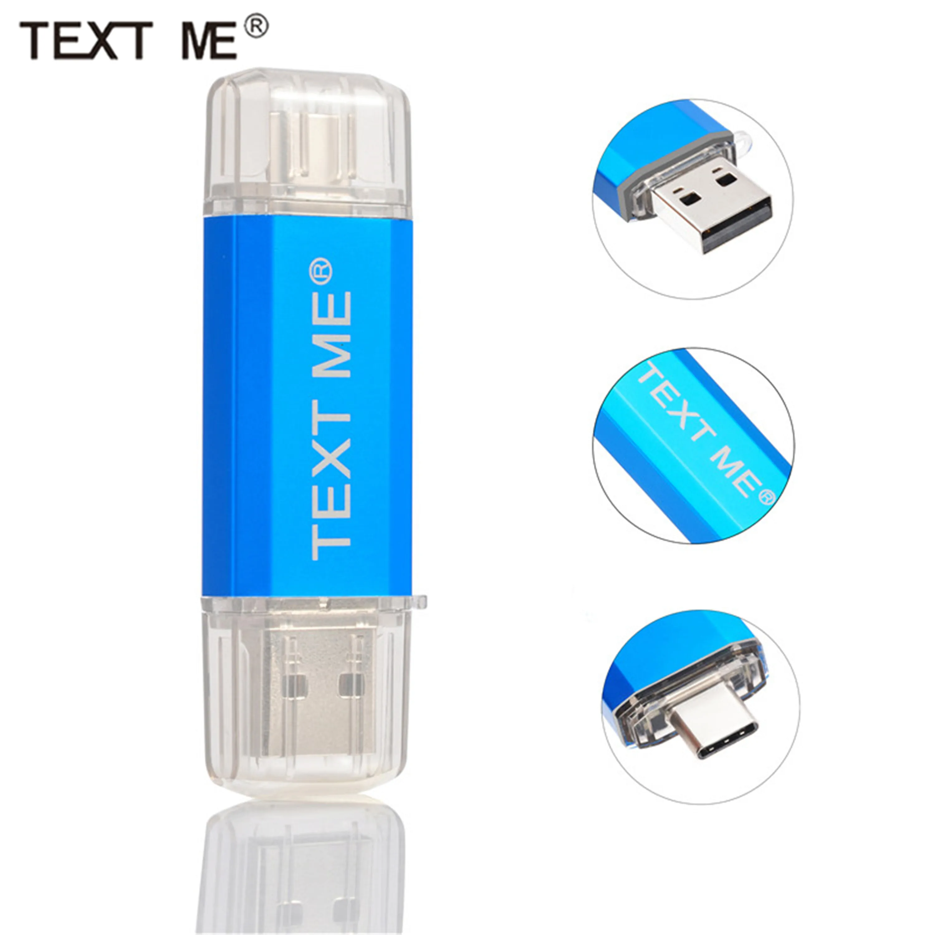 

TEXT ME creative Type-C USB Flash Drive Type C Pen Drive 64GB 32GB 16GB 8GB 4GBUSB Stick 2.0 Pendrive for Type-C