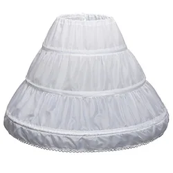 3 Hoops Cancan Children Flower Girl Petticoat Crinoline Underskirt Wedding Accessories For Flower Girl Dress