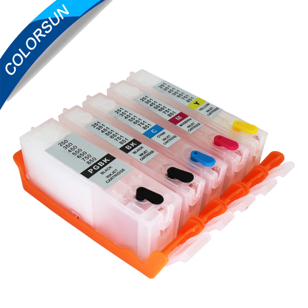 PGI450 CLI451 PGI-450 CLI-451 Refillable Ink Cartridge for Canon iP7140 iP7240 MG5440 MG5540 MG6440 MX924 iX6840 MG6340 iP8740