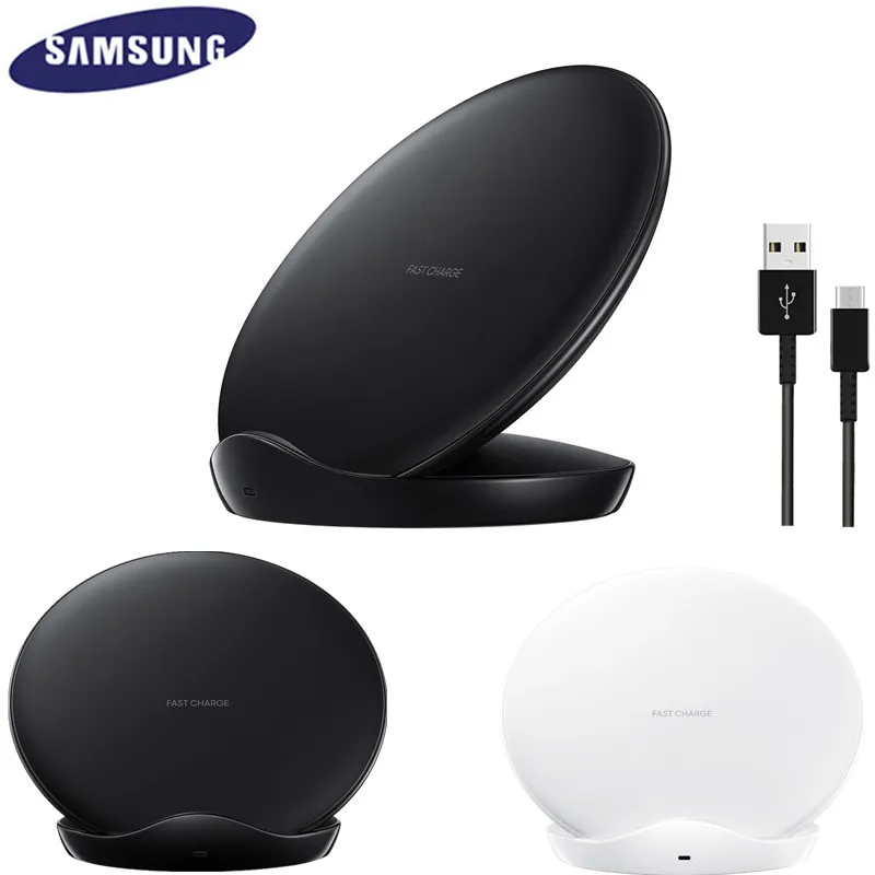 

Original For Samsung Fast Wireless Charger Qi Stand For Samsung Galaxy S24 S23 S21 S9 S8 Plus Ultra Note10 + iPhone Pad EP-N5100