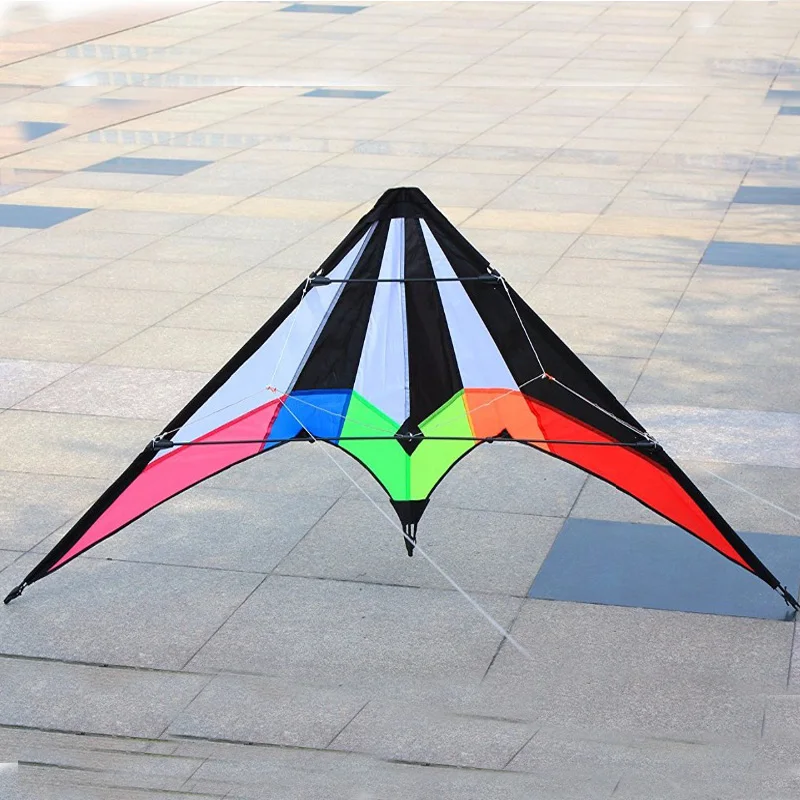 Outdoor Fun Sports NEW 48/71 Inch Dual Line Power Stunt  Kites /Triangle Kite For Adults With Handle And Line Good Flying