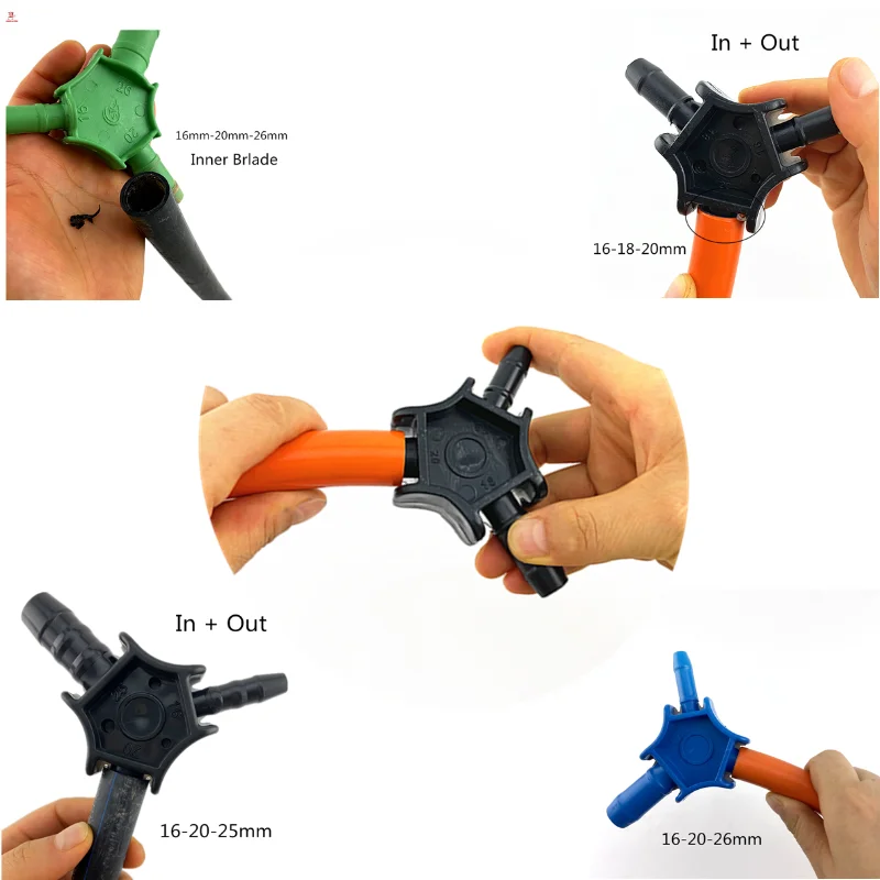 Ferramenta da Mão do Cortador do Reamer do Tubo do Triângulo para 16 mm 18 mm 20 mm 26 mm 32 mm Canalização Pex-al-pex da Tubulação Que Remeia e Chanfra a Ferramenta