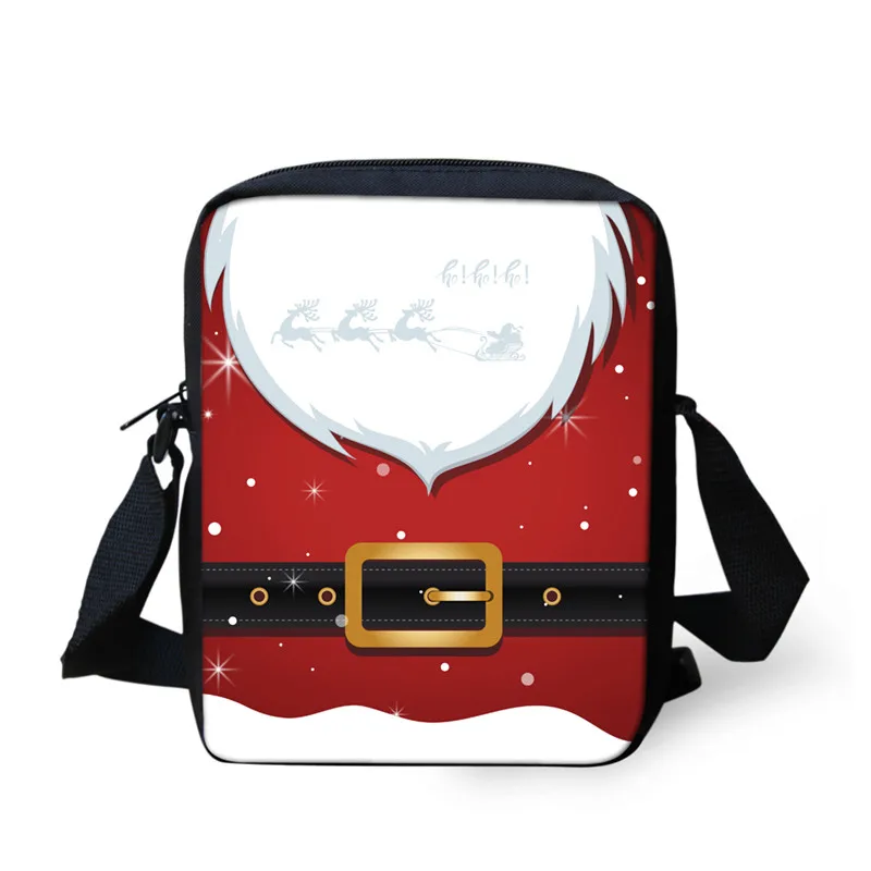 Cross Body Bags Women Messenger Bags Santa Claus Shoulder Bag Messenger Bags Christmas Snowman Print Crossbosy Bag For Girls