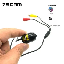 Minicámara de seguridad CCTV con cable, cámara de vídeo de 2MP, 1080P IMX323, Chip AHD/TVI/CVI/CVBS, HD, bala de Metal, 4 en 1, CCTV, lente de 3,7mm/2,8mm