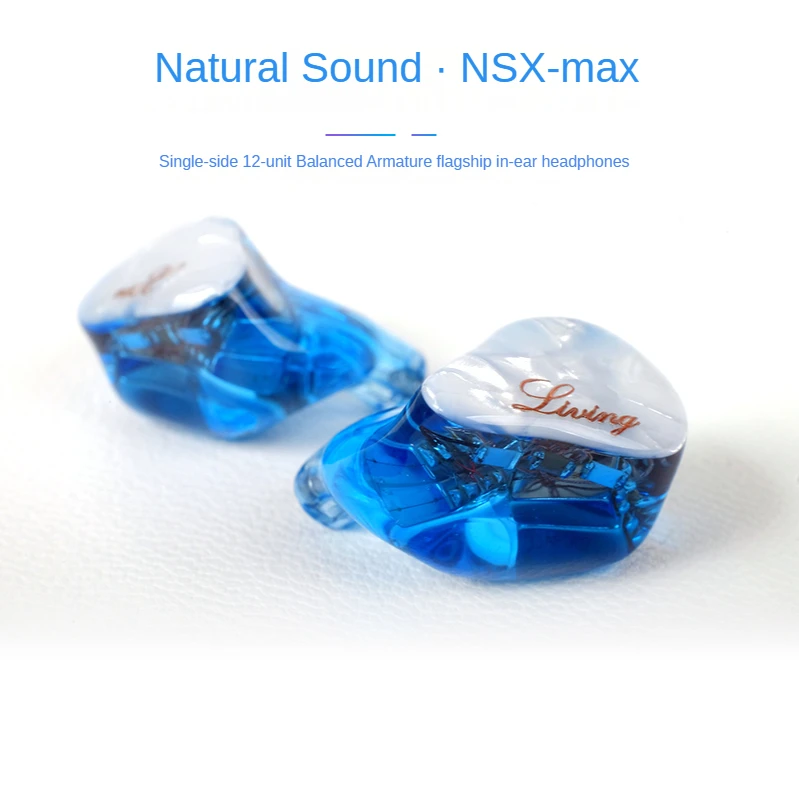 

NS NSX-MAX 12 Unit Balanced Armature In Ear HIFI Wired Flagship Headphones Music Gaming Earphones Earbuds 3.5mm Detachable Cable