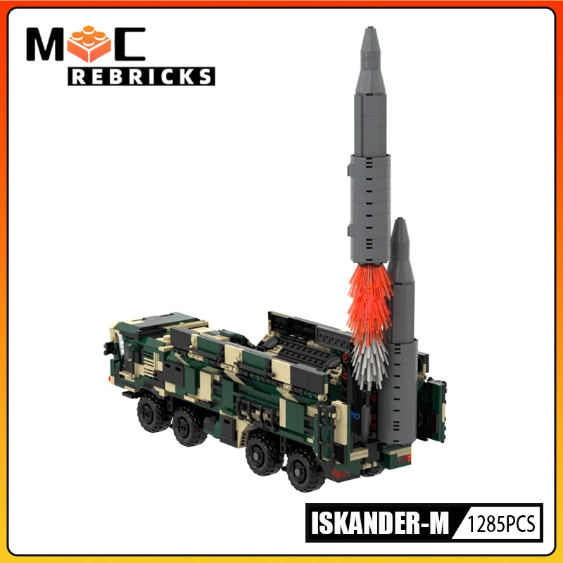 Modern Military Vehicle Iskander missile MOC Building Block Model Bricks Kits Kids Toys for Children Christmas Gift