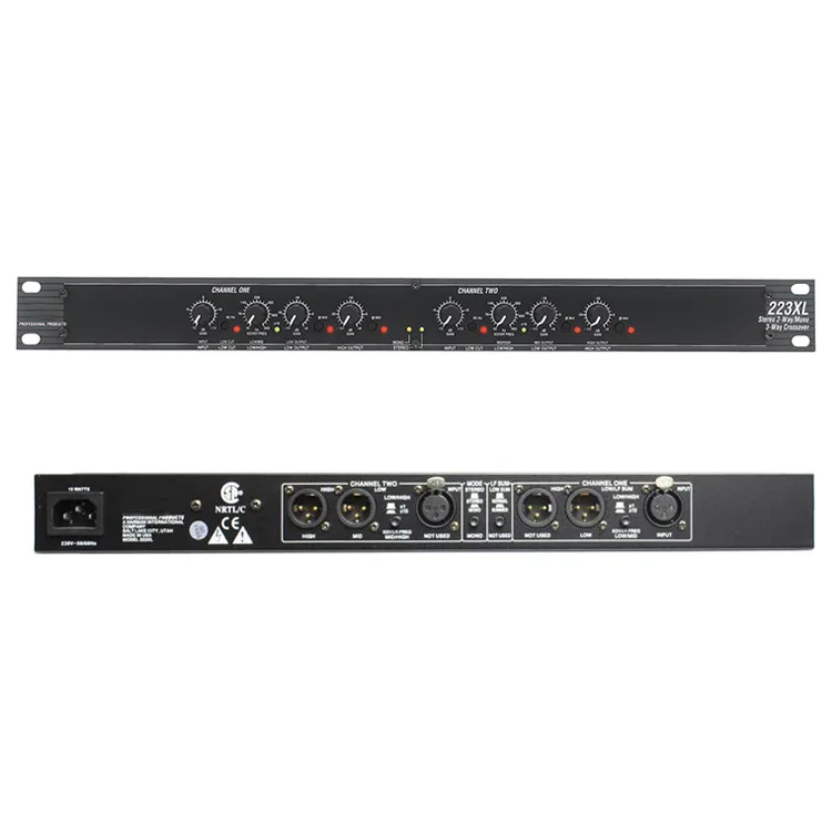 ステレオ 2/3 方法、モノラル 4-ウェイクロスオーバーため DBX 234XL