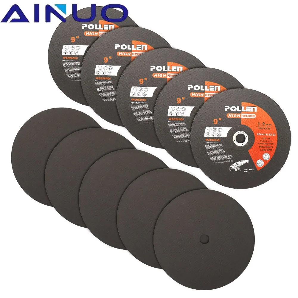 Imagem -04 - Folha de Corte de Metal para Angle Grinder Metal Corte Polimento Saw Blade Multifuncional Resina Rebolo Disco 18 Pcs 230 mm