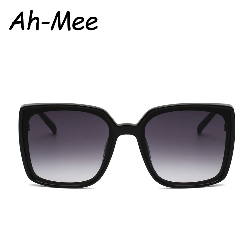 Fashion Oversize Square Sunglasses Women Vintage Brand Designer Trendy Large Frame Sun Glasses Men Gradient Lens Eyewear