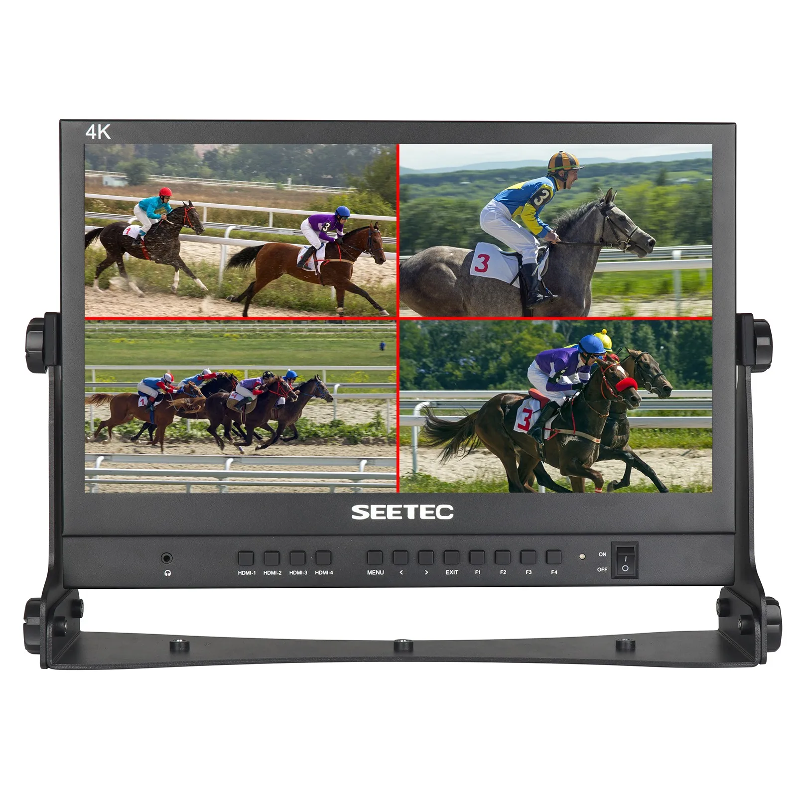 SEETEC ATEM156 Live Streaming Broadcast Director Monitor 15.6 Inch Quad Split Display for ATEM Mini/Pro Studio Television