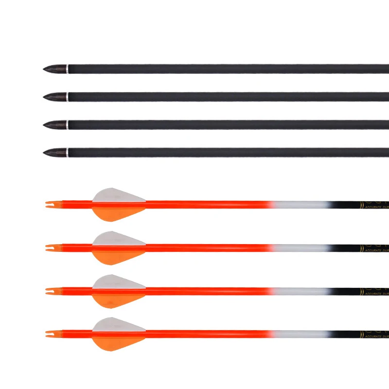 

32 inches Mixed Carbon Arrow Spine 600 Outer Diameter 7.6 mm Inner diameter 6.2 mm for Recurve Bow Archery Hunting