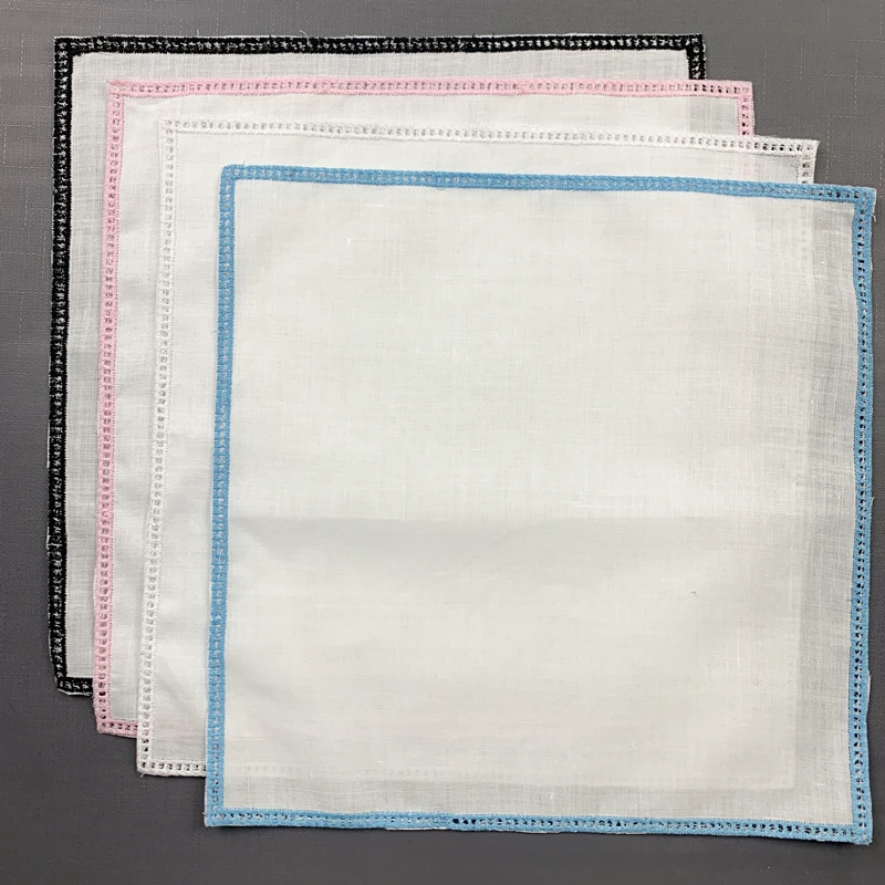 Set of 12 Fashion Wedding Bridal Handkerchiefs 12x12