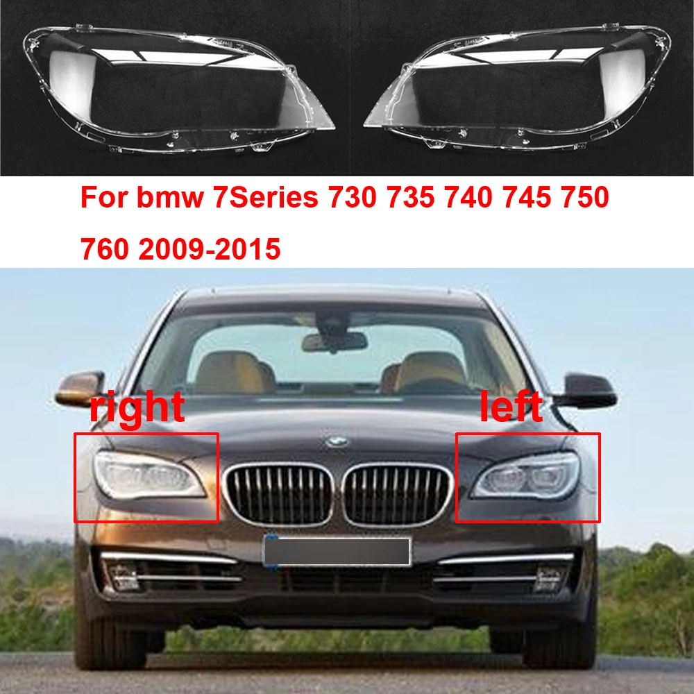 Car Front Headlight Glass Cover Headlamps Transparent Shell Lens Case for BMW F01 F02  7Series 730 735 740 745 750 760 2009-2015